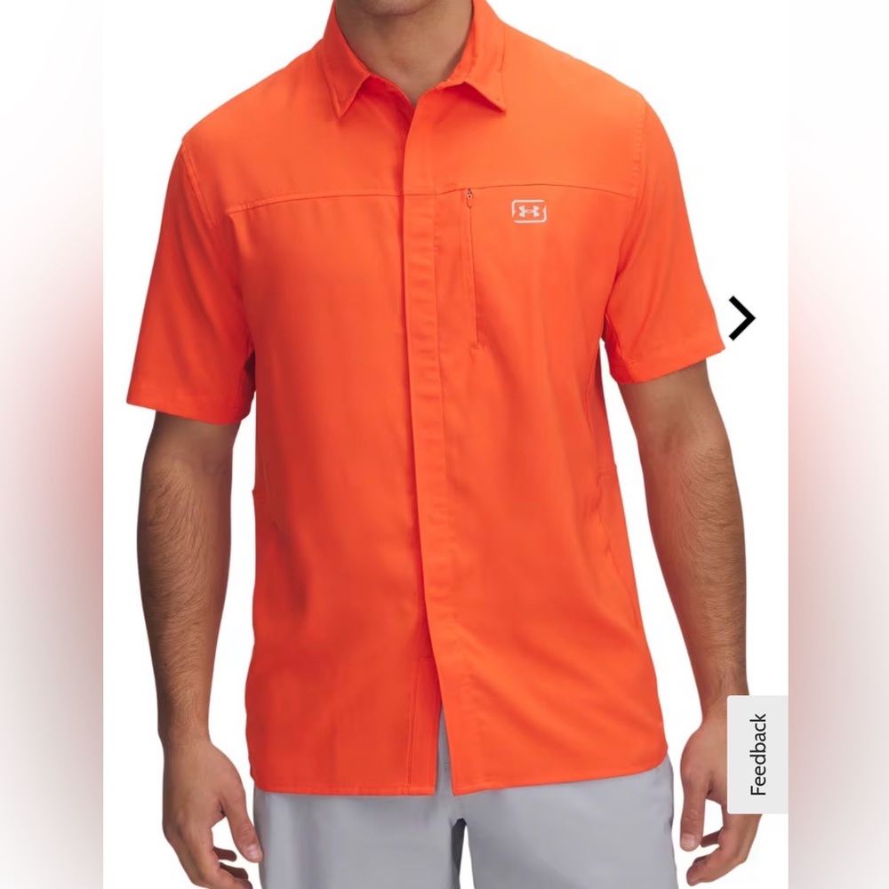 Under Armour Shorebreak Hybrid Woven Short-Sleeve Button-Down Shirt for Men.